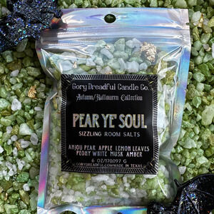 Pear Ye' Soul Sizzling Room Salt Potpourri: Anjou Pear White Musk Amber Scent